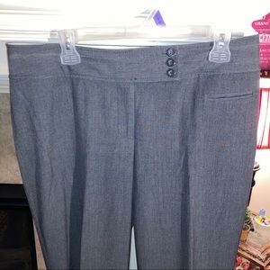 NWOT Ann Taylor LOFT “Ann” 3 button gray pants 12